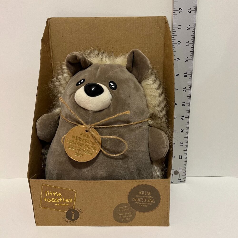 Little Toasties New Zealand Heat & Hug, Plush Stuffed Animal, Hedgehog - Spike